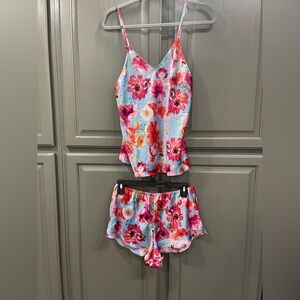 NWT Victoria’s Secret Floral Satin 2 piece set